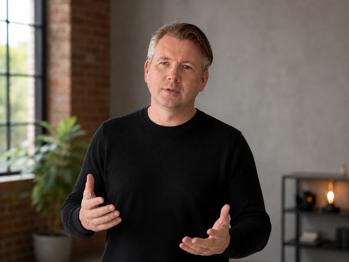 Andreas Malkow giving a talk
